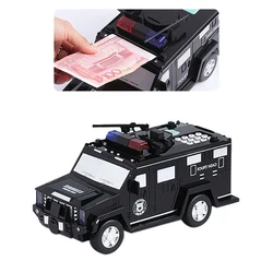 Boîte à monnaie en papier pour enfants, grand jouet musical, mot de passe, voiture, caisse d'argent, coffre fort 