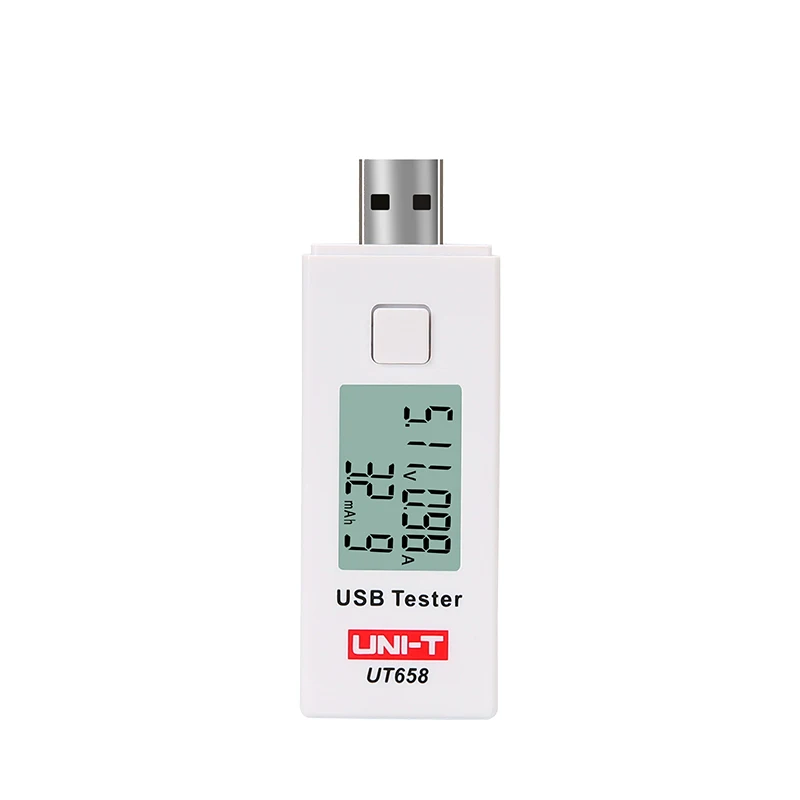 UNI-T UT658 USB Тестер DC Цифровой вольтметр напряжение измеритель тока Амперметр детектор Емкость тестер 9 В 3A с подсветкой