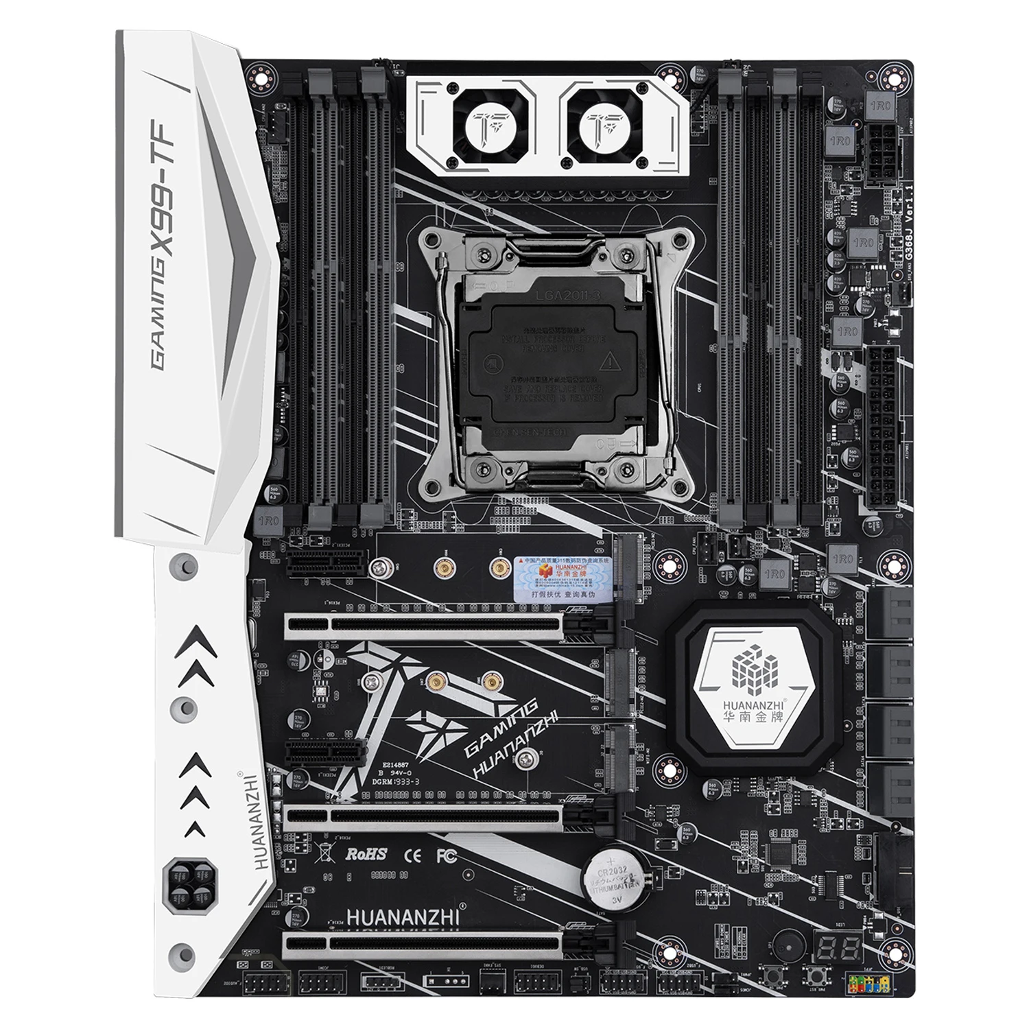 Материнская плата Huananzhi X99TF поддерживает DDR3 DDR4 2 ОЗУ Тип 4 канала Turbo Boost M.2 NVME для
