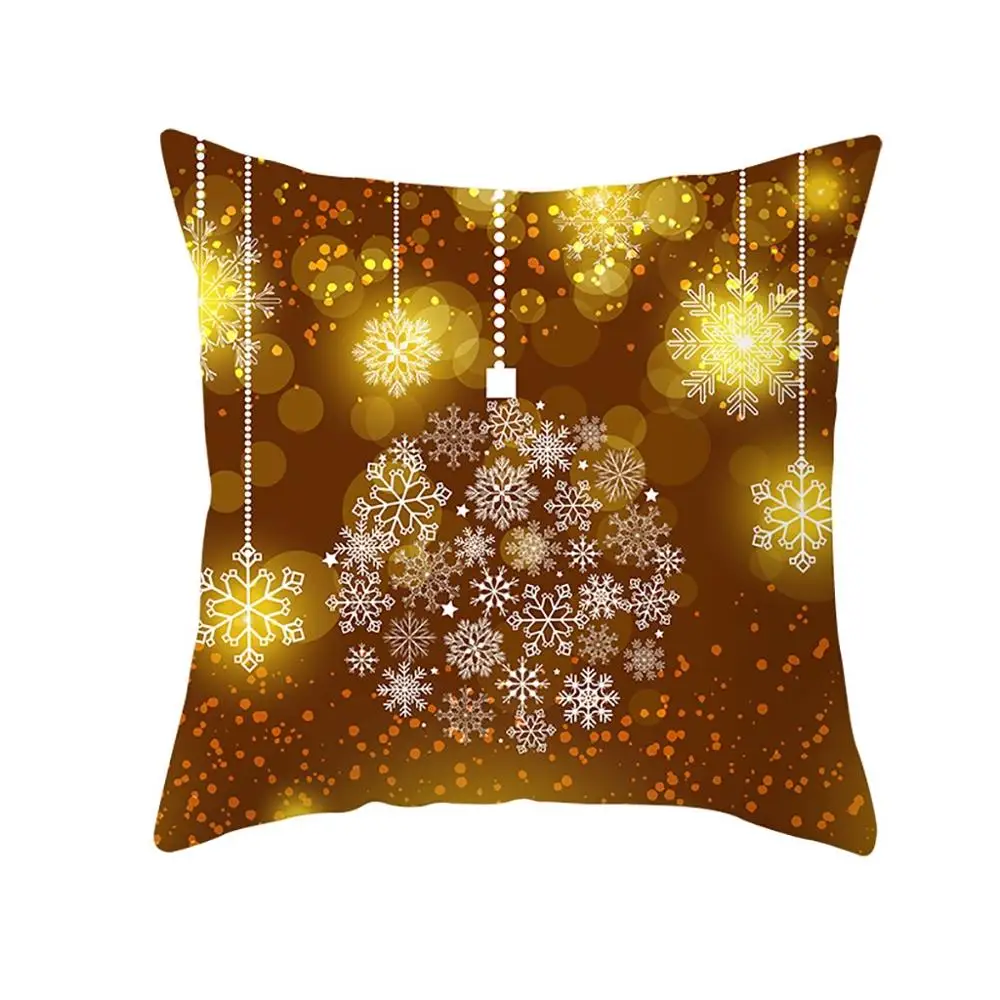 Рождественские наволочки, блестящий полиэстеровый чехол для подушки 45*45 наволочка#3S02 - Цвет: Multicolor
