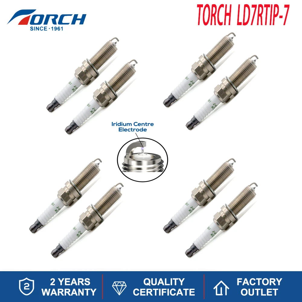 Original Torch Iridium Platinum Spark Candles Ld7rtip-7 Replace For ...