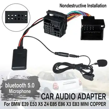 

Car Audio bluetooth 5.0 HIFI Cable Adaptor Microphone For BMW E85 86 83 COOPER + MIC
