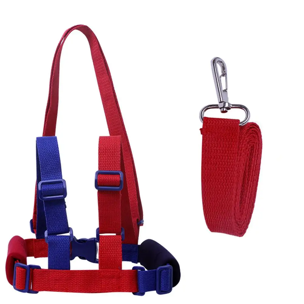 red blue Puseky, анти-потеря, застежка на запястье, для малышей, ремни безопасности, уличные, для прогулок, для детей, светоотражающие, анти-потеря, для прогулок, упряжь, детский поводок - Цвет: red blue