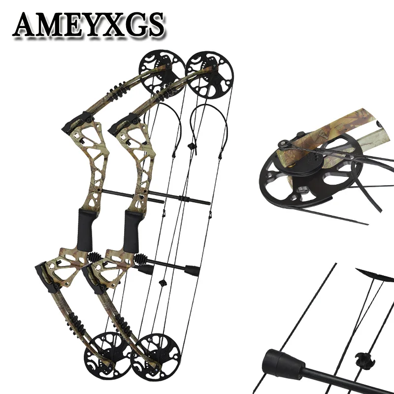 

1pc Compound Bow 15-70 lbs Adjustable 19-30 inch Draw Length Hunting Bow Powerful Outdoor Sports Shooting Game Bow And Arrow