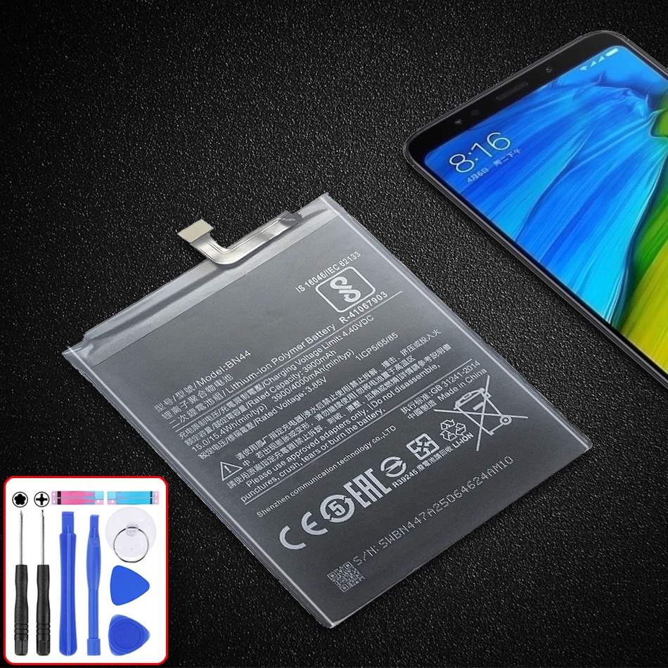 

Battery BN44 For Xiaomi Redmi 5 Plus 5Plus Real Capacity 4000mAh Battery BN 44
