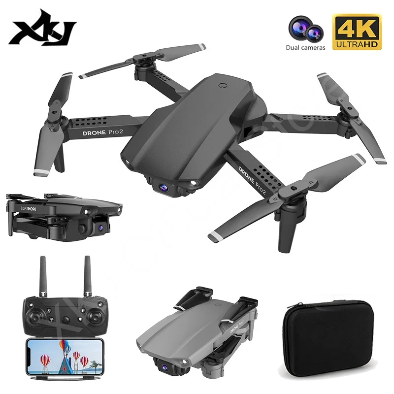 Квадрокоптер XKJ складной с двойной камерой 4K HD | Игрушки и хобби