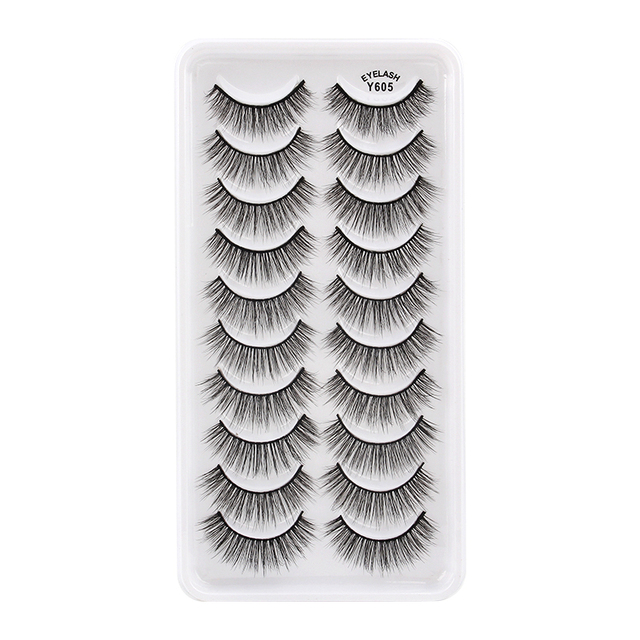 Pair 3D Mink Lashes Natural Eyelash Dramatic False Eyelashes Faux Cils Makeup Wholesale Fake Eyelash Extension maquiagem