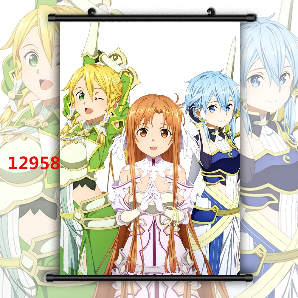 eaodz Sao Sword Art Online Eugeo Kirito Anime Manga HD Imprimir póster de  Pared Desplazamiento Imagen de Pared, 9357,90x135cm : : Hogar y  cocina