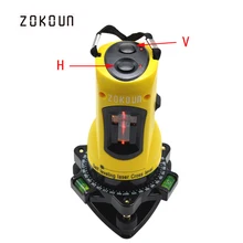 ZOKOUN M02H 360 градусов Поворотный косой функциональный самовыравнивающийся высота регулируемая DIY экономического 2(1 V, 1 час) с рисунками крестов и линий лазерный уровень