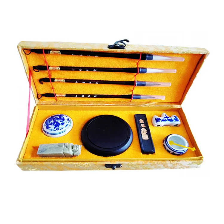 

Boutique Affordable Calligraphy Materials Set Brush Mixed Hair Writing Brush Langhao Send Leadership Send Relatives Send Friends