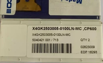 

2PCS CARBIDE INSERT X4GK2503005-0100LN-MC CP600