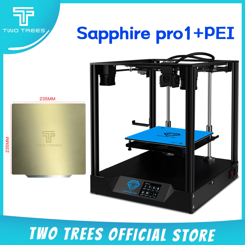 3D принтер Twotrees Sapphire профессиональный CORE XY BMG Extruder Corexy Pro DIY Kit TMC2208 MKS цветной