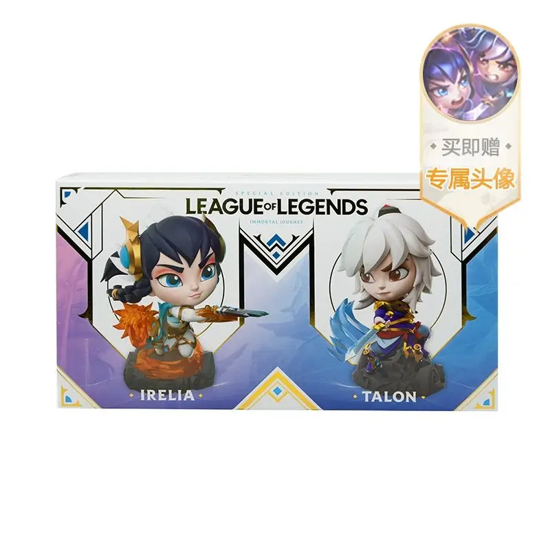 

Genuine League of Legend Irelia/Talon immortal journey Cartoon Game Garage Kit Model Doll Animation Ornaments Gift For Kids