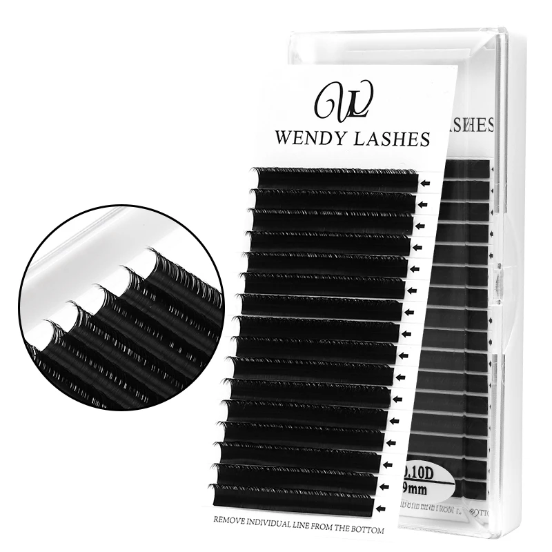 16 Lines Lash Extension 0 07 0 10 0 12 0 15 Thickness Silk Eyelash Extensions 3