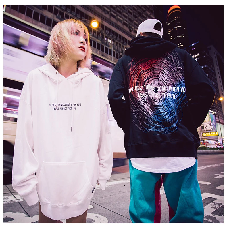 WHOHOLL мужские и женские унисекс толстовки High Street White Back печатных толстовки мужские зимние Harajuku Хип Хоп толстые теплые