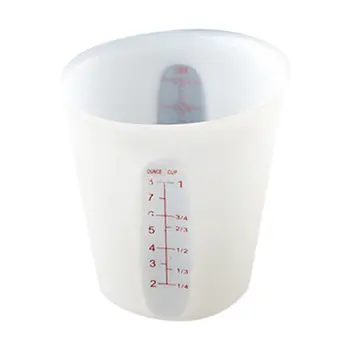 

Baking Tool Silicone Measuring Cup Flexible body Visible Semi-transparent Double-scale Soft Measuring Baking Cup