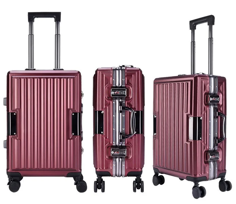 PC бренд Rolling багаж Спиннер для мужчин Международный чемодан на колесах чемодан с алюминиевым обрамлением