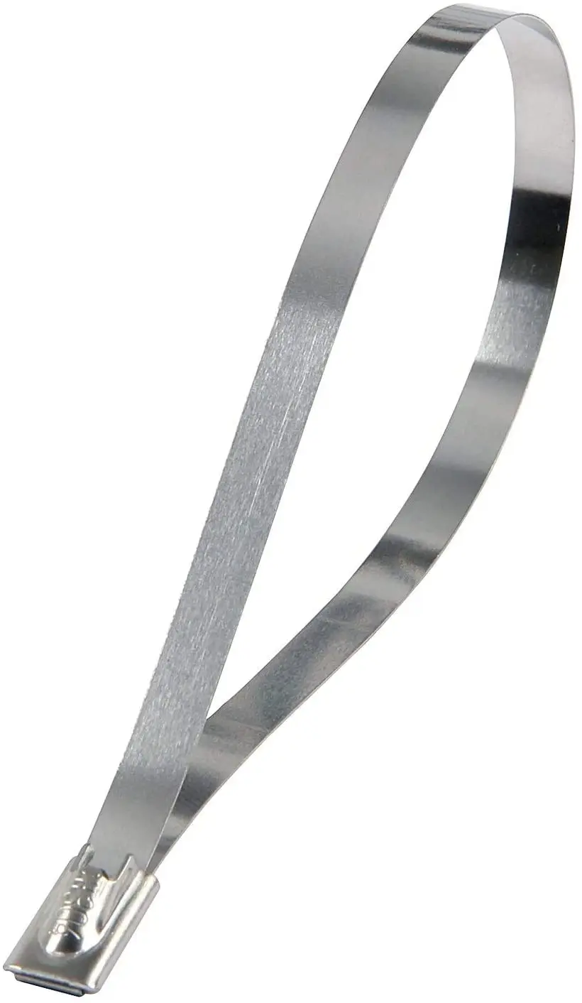 Stainless Steel Cable Ties Self Locking Heavy Duty Zip Ties 300lb Test QTY 10 