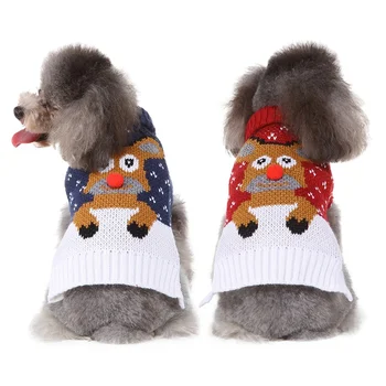 

-Pet Christmas Accessories Warm Sweater (Christmas Tree / Reindeer) Dog Knitting Outfits H1 new