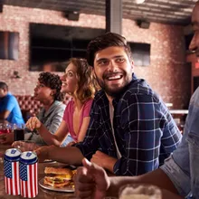 6 шт. чехол для сумки Прочный домашний декор Тощий практичный подарок пивная банка флаги узор Банкетный кулер рукава вечерние тонкие инструменты