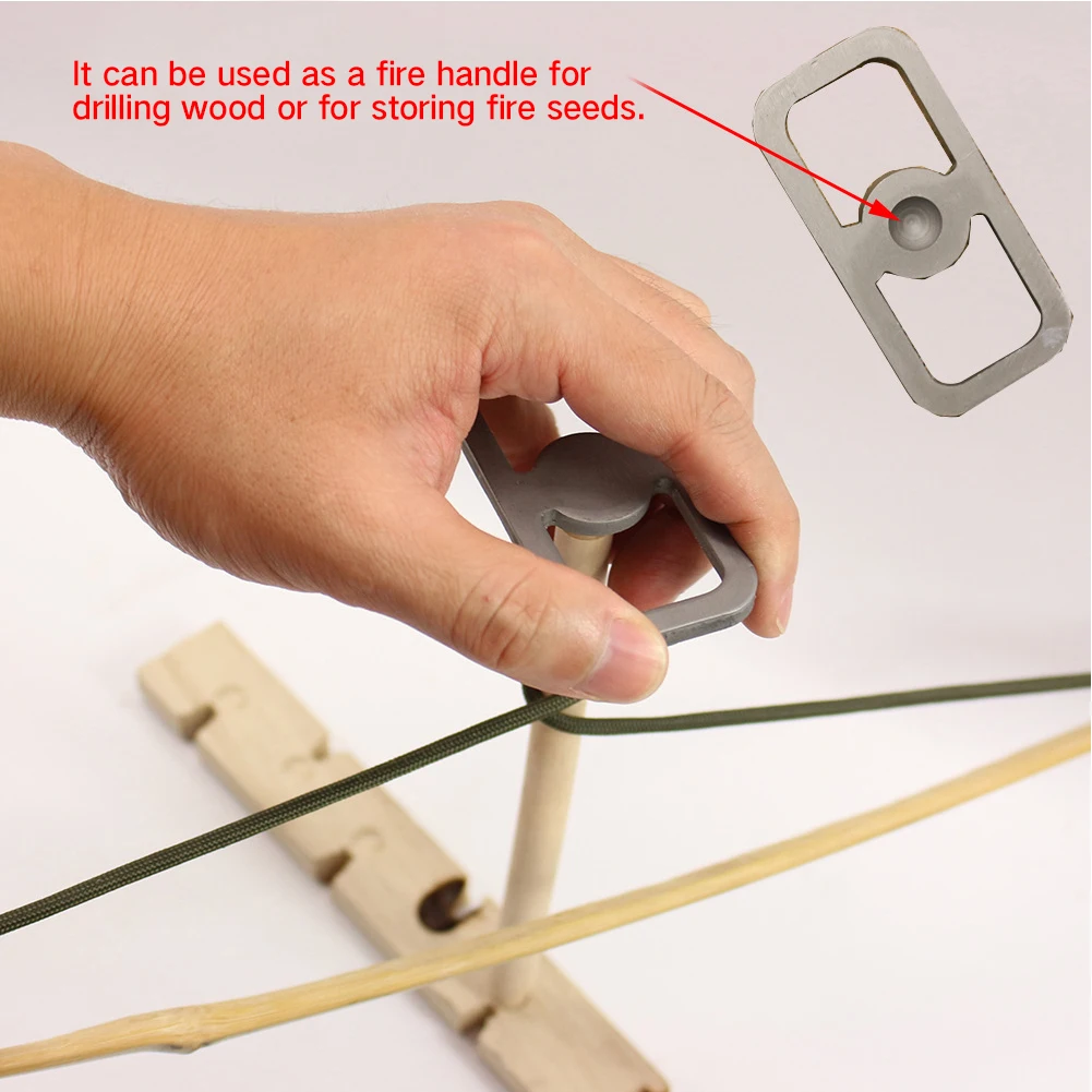 Зажигалка Fire Starter для дома из высокоуглеродистой стали инструменты для выживания изысканный Кемпинг серый практичный примитивный походный открытый нападающий набор