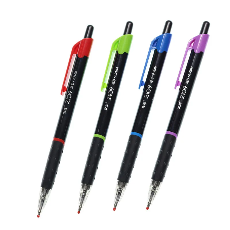 Четырехцветный пластиковый материал 0,7 мм Синяя Шариковая ручка с пулями офисные Обучающие канцелярские принадлежности Студенческая Изысканная подарочная ручка