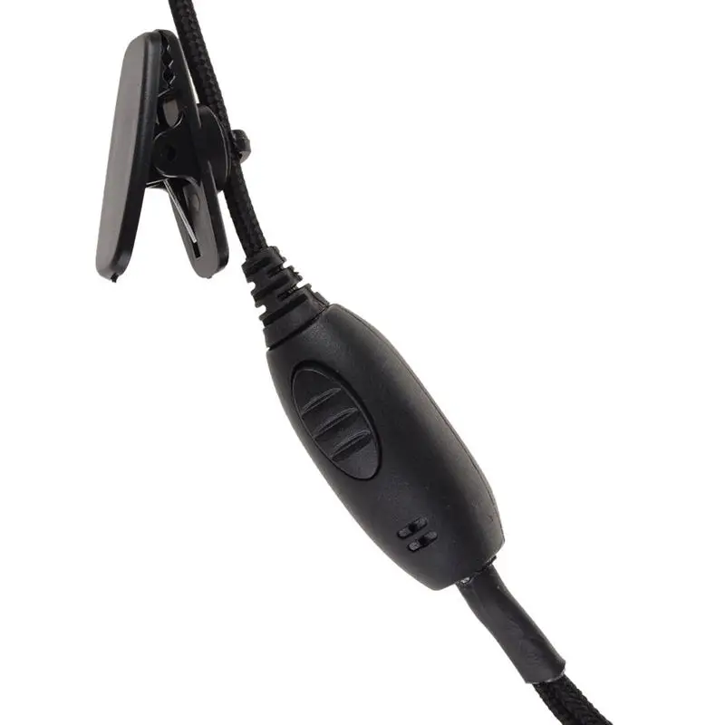2 Pin шумоподавляющая гарнитура наушников с микрофон PTT для иди и болтай Walkie Talkie Kenwood Puxing WOUXUN Baofeng
