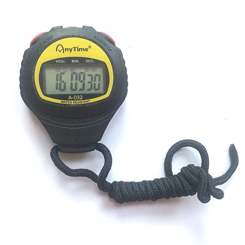 6Pcs Electronic LCD Timer Digital Sport Stopwatch Time Alarm Counter Chronograph 