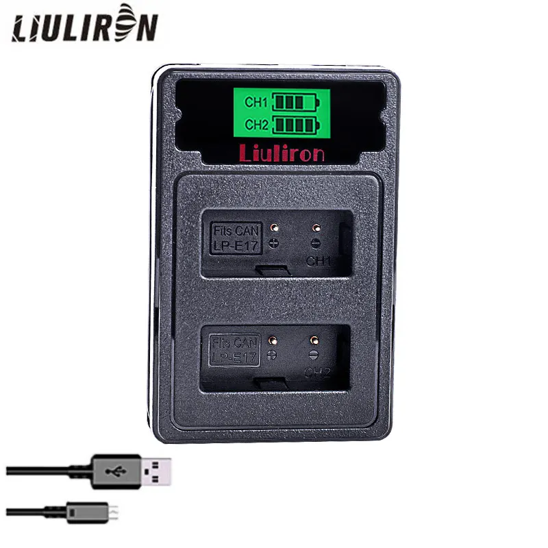 4x LPE17 LP E17 LP-E17 Батарея+ ЖК-дисплей USB Dual Зарядное устройство для цифровой однообъективной зеркальной камеры Canon EOS 200D M3 M6 750D 760D T6i T6s 800D 8000D поцелуй X8i камеры
