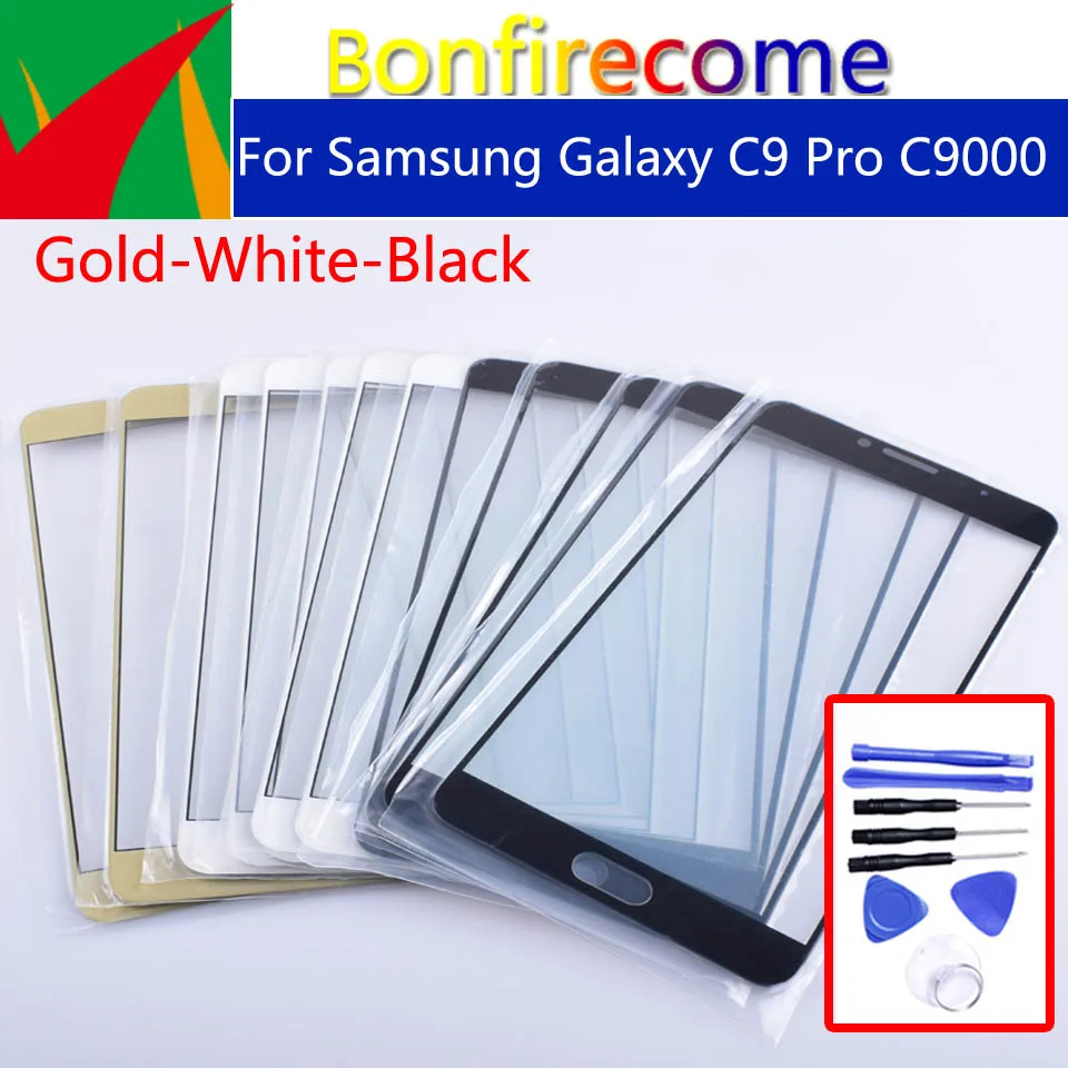 6 0 &quotдля Galaxy C9 Pro C9000 SM C900 сенсорный экран передняя стеклянная панель Внешний
