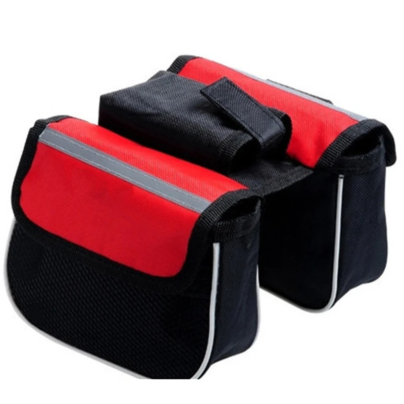 Saddle Double Frame Bag 600D Polyester Riding Accessories Storage Balance