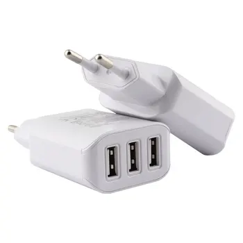 

Universal AC DC 5V Power Adapter 3-Port USB Mobile phone charger 220V To 5V 2A USB Power Adapter Supply EU Plug Charger Adaptor