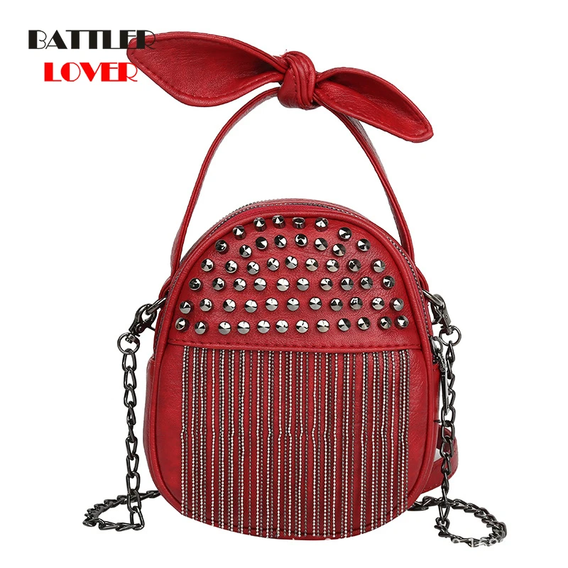 Luxury Brand Vintage Rivet Bag Women