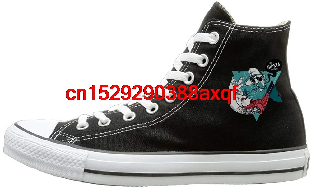 

Unisex Casual Shoes Boys and Girls Sports Shoes Comic Canvas Shoes High Top Sport Black Sneakers Unisex Style