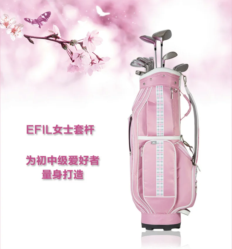 Mizuno  efil-女性用ゴルフクラブ,フルセット,グラファイトシャトルドライバー,フェアウェイ,ウッド,ハイブリッド,アイアン,パター,バッグなしの柔軟なl