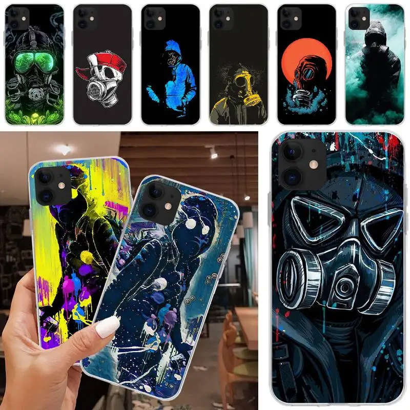 Viviana противогаз Новое поступление чехол для мобильного телефона iPhone 5C 5 5S SE 7 8 plus X