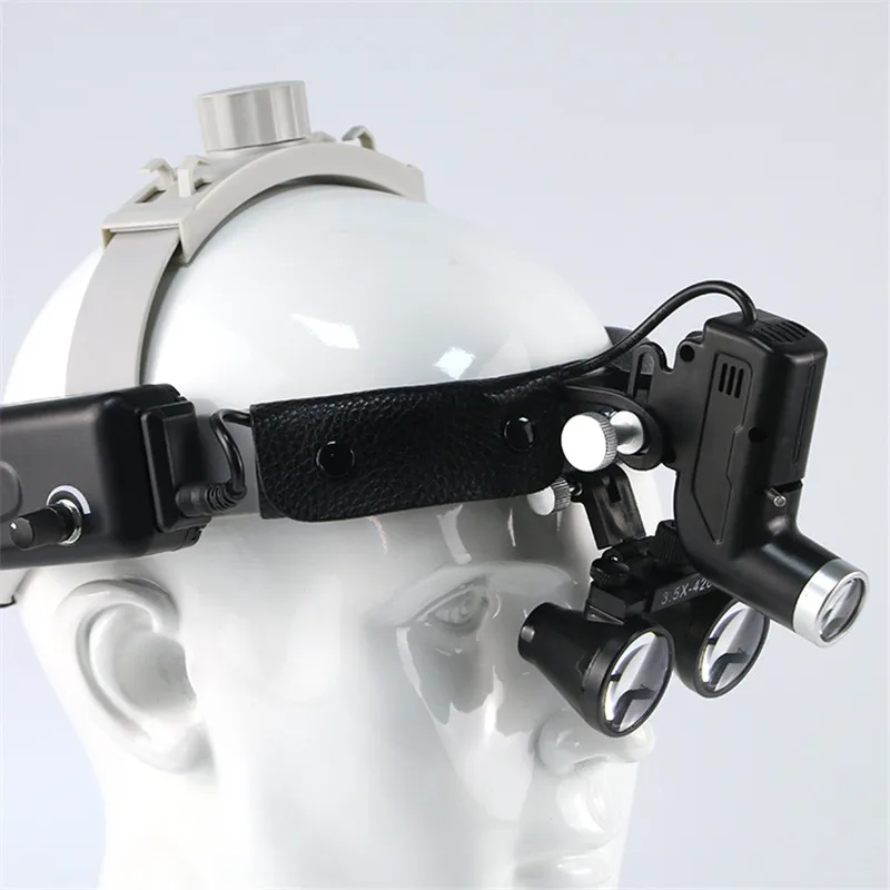 

5W LED Medical Dental Headlight Headlamp+2.5X/3.5X Medical Magnifier Loupe Medical Surgery Dental Loupe