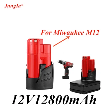 

High capacity tools battery For Milwaukee M12 12v 12800mah Power Tool RechargeableBattery Replacement Battery Bac