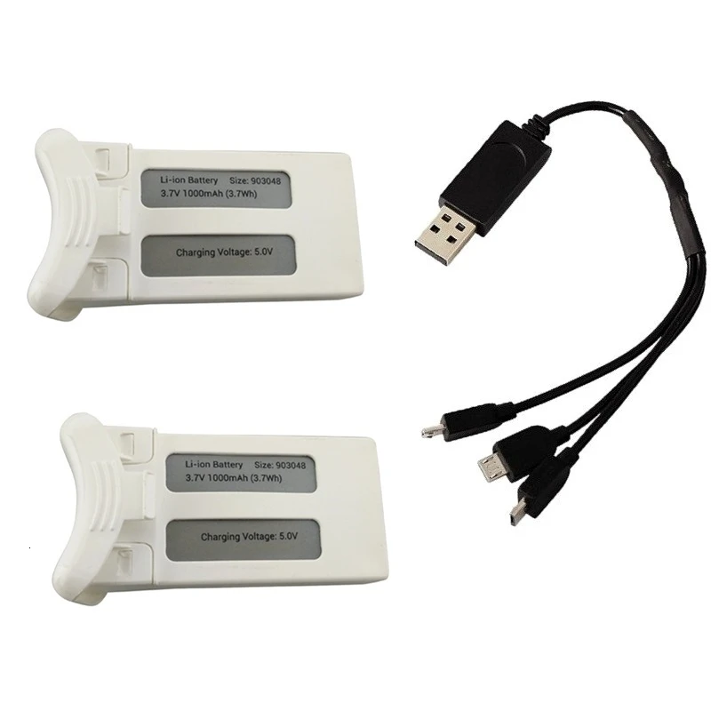 3,7 V 1000mAh Lipo зарядное устройство наборы для SJRC S20W T25 четырехосевой Квадрокоптер Запасные Части RC камера Дрон с перезаряжаемым аккумулятором батарея - Цвет: Red