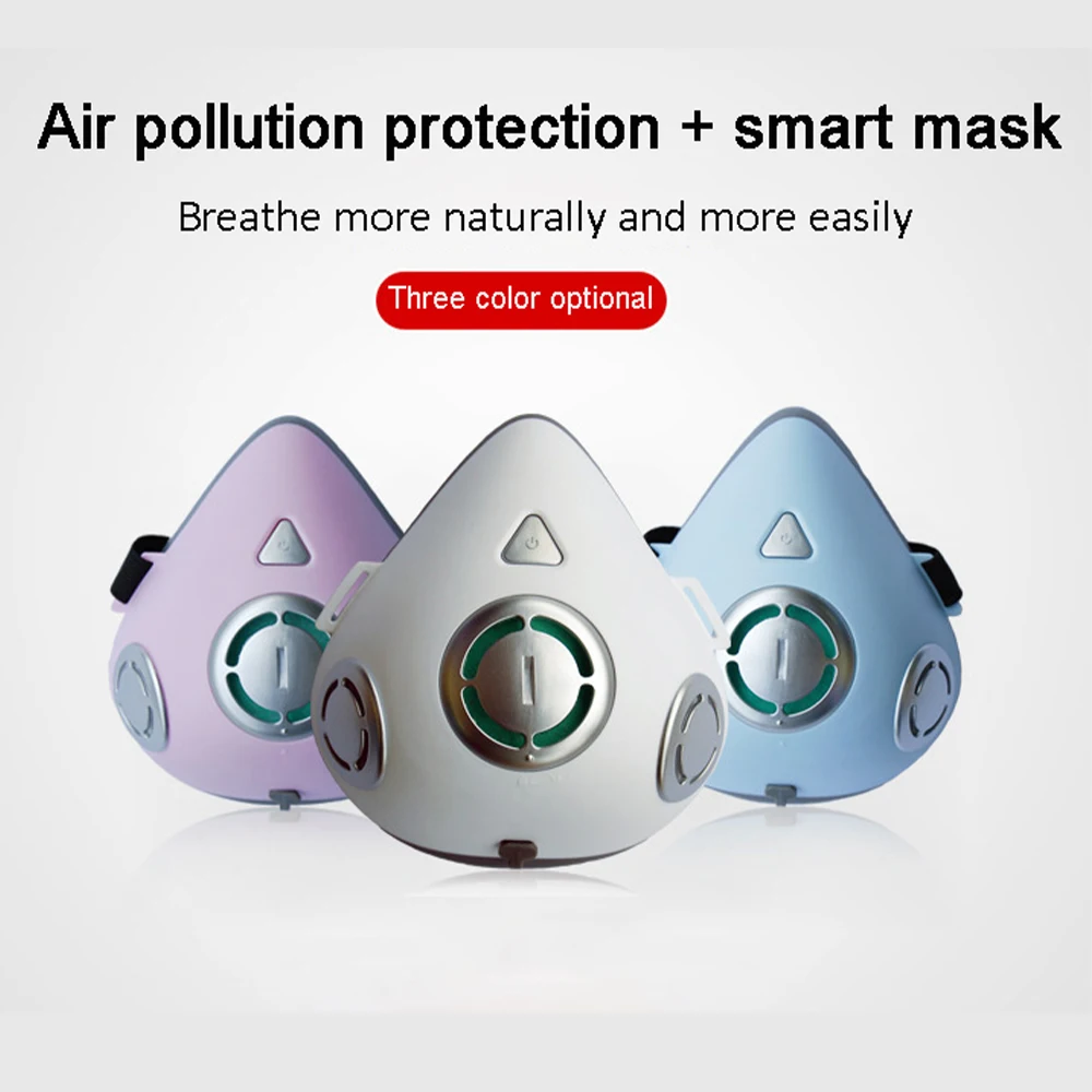 Respirator Smart Bicycle Breathing Valve PP Material Electric Mask Reusable Smoke OEM Electronic (For The General Public) | Безопасность