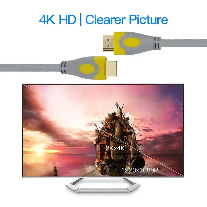 HDMI кабель 4K HDMI к HDMI 2,0 аудио кабель Шнур для ТВ проектор сплиттер