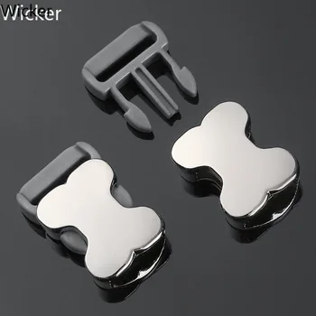

Cute Bone Design Buckles for Dog Collar Metal Insert Fastener for Backpack Luggage Webbing Belt Garment Bags Side Release Buckle