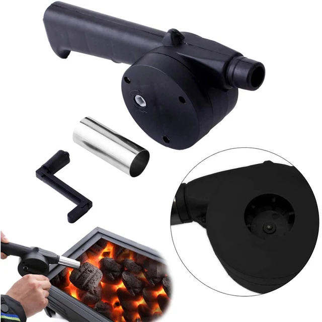 Kültéri Főzés Bbq Ventilátor Kézzel Forgatott Légfúvó Hordozható Grill Égő Tűzhajók Lángos Gerjesztő Piknik Kemping Kiegészítők