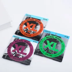 3 Packs Set D'Addario EXL110 EXL115 EXL120 EXL130 XL Nickel Round Wound Electric Guitar Strings Guitar Strings