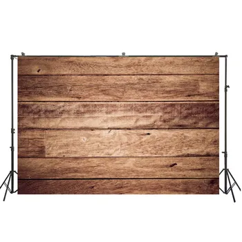 

HuaYi art fabric backdrops wood planks decoration brown background photography home decor photoshoot backdrops D-9177