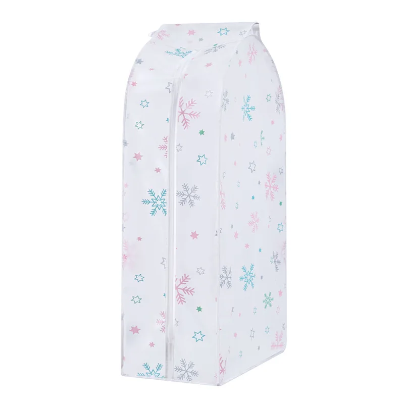 B 60X30X110cm PEVA чехлы для одежды прозрачные сумки для хранения одежды мужские пальто Топпер одежда подвесной шкаф одежда платье пальто пылезащитный чехол - Цвет: B 60X30X110cm