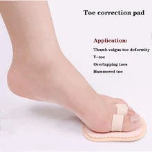 Коррекция носка, накладка на левую ногу, правая ступня, вальгусная деформация, перекрещивание, для взрослых детей, отрегулируйте молоток, кривой Носок, разделитель для ноги, уход
