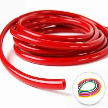 

For 20 Feet 1/8Inch 3mm Top Silicone& Nylon Fuel Air Silicone Vacuum Hose Line Tube Pipe Red Fit For Gasoline Production Lines