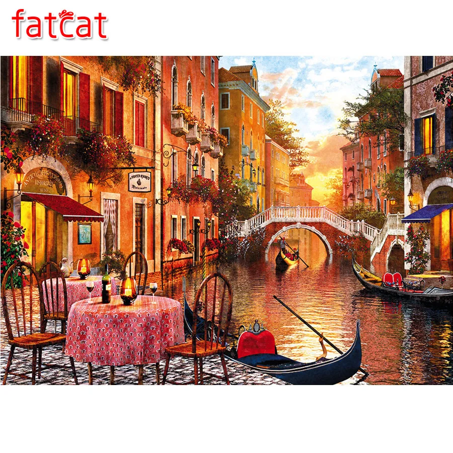 Алмазная 5d картина сделай сам FATCAT уютная для ужина полноразмерная круглая