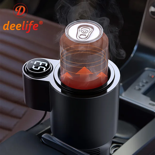 Deelife سيارة التدفئة كوب يمكن المشروبات جهاز حفظ حرارة الحليب السيارات شرب القدح الساخن